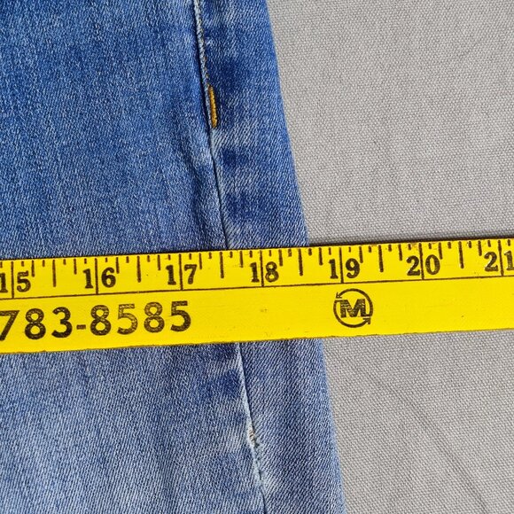 Lauren Ralph Lauren jeans women's size 10? (32) hard washed denim blue straight - Picture 12 of 15